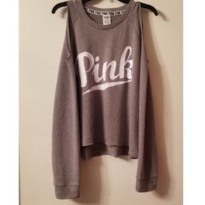 PINK Cold Shoulder Sweatshirt